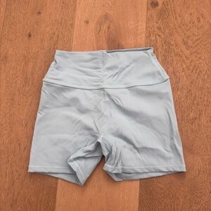 Amazon Women's Athletic Shorts in Light Blue